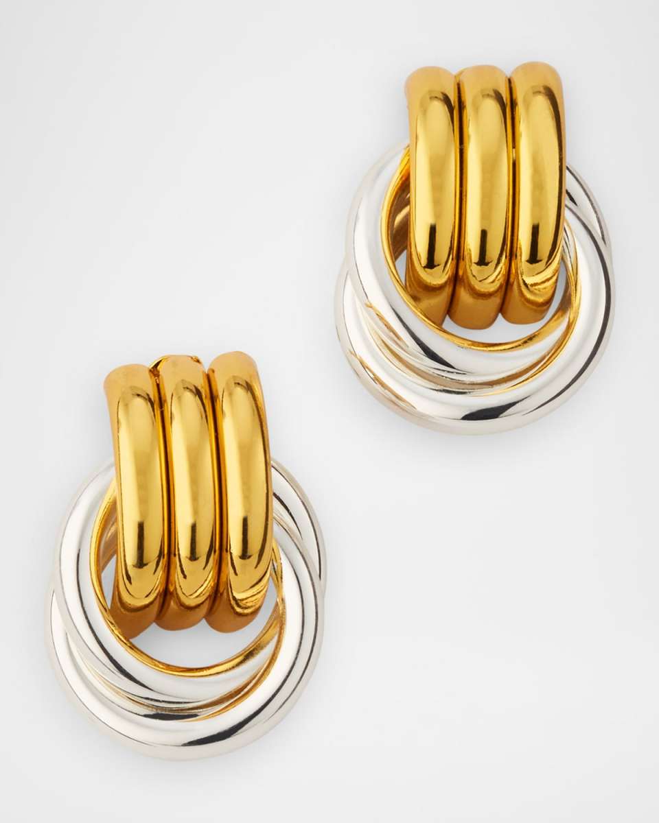 Two-Tone Double Knot Earrings